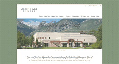 Desktop Screenshot of alpineartcenter.com