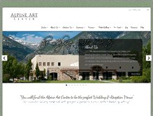 Tablet Screenshot of alpineartcenter.com